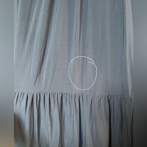 Anna-Kaci • Maxi Dress • Slate Blue • Flounce Ruffle Neckline • Tiered • Comfy - Picture 14 of 14